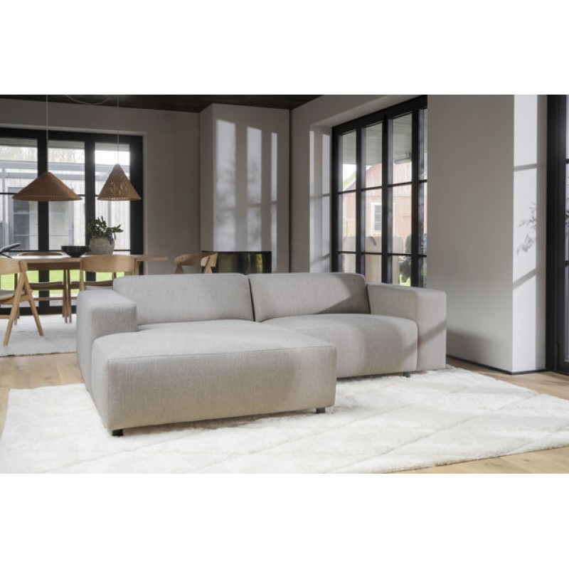 ROWICO Willard 3-Seater L-Sofa Light Beige